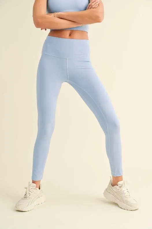 Aligned Performance High-Rise Leggings Blue