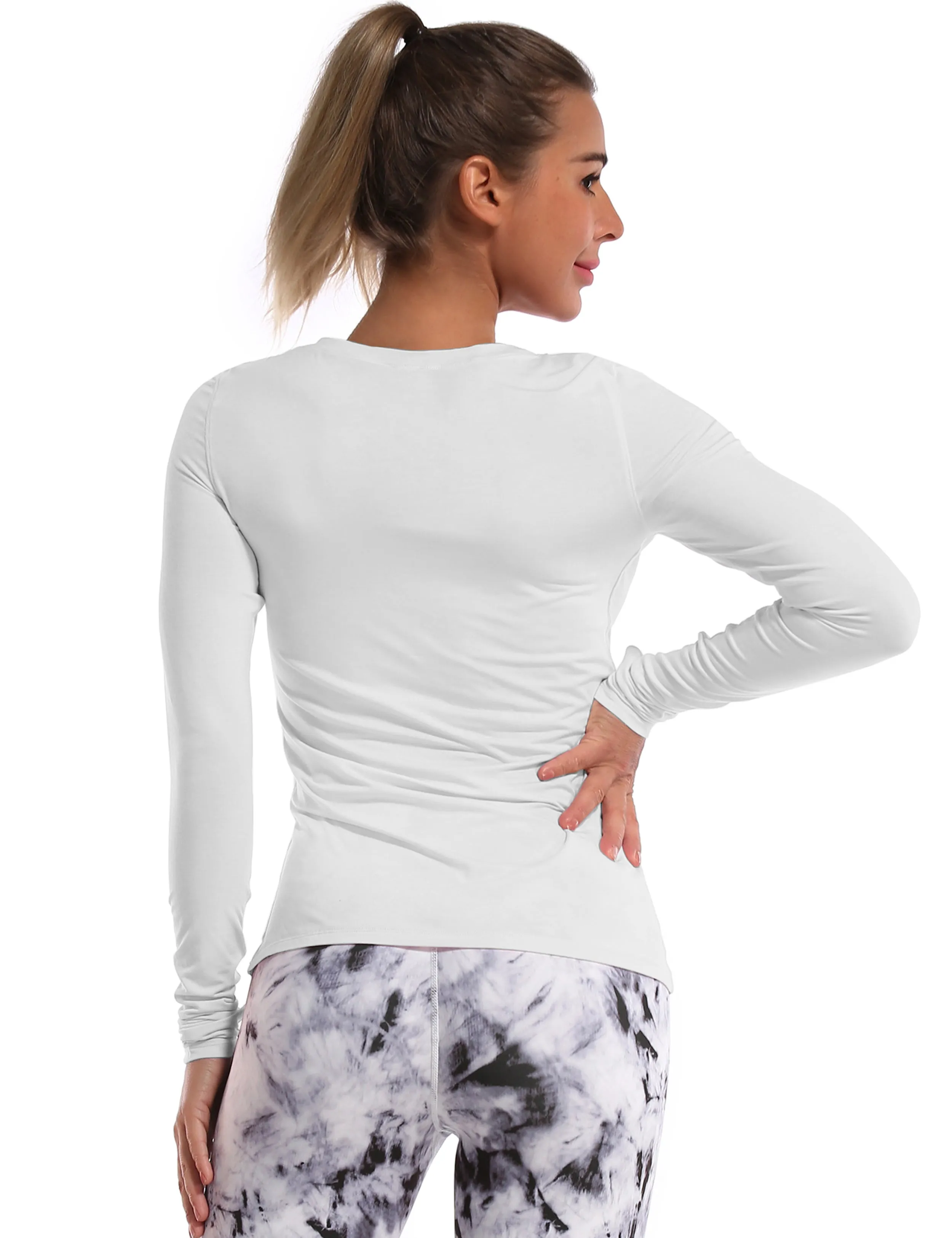 Athlete Long Sleeve Tops lightgray_Gym