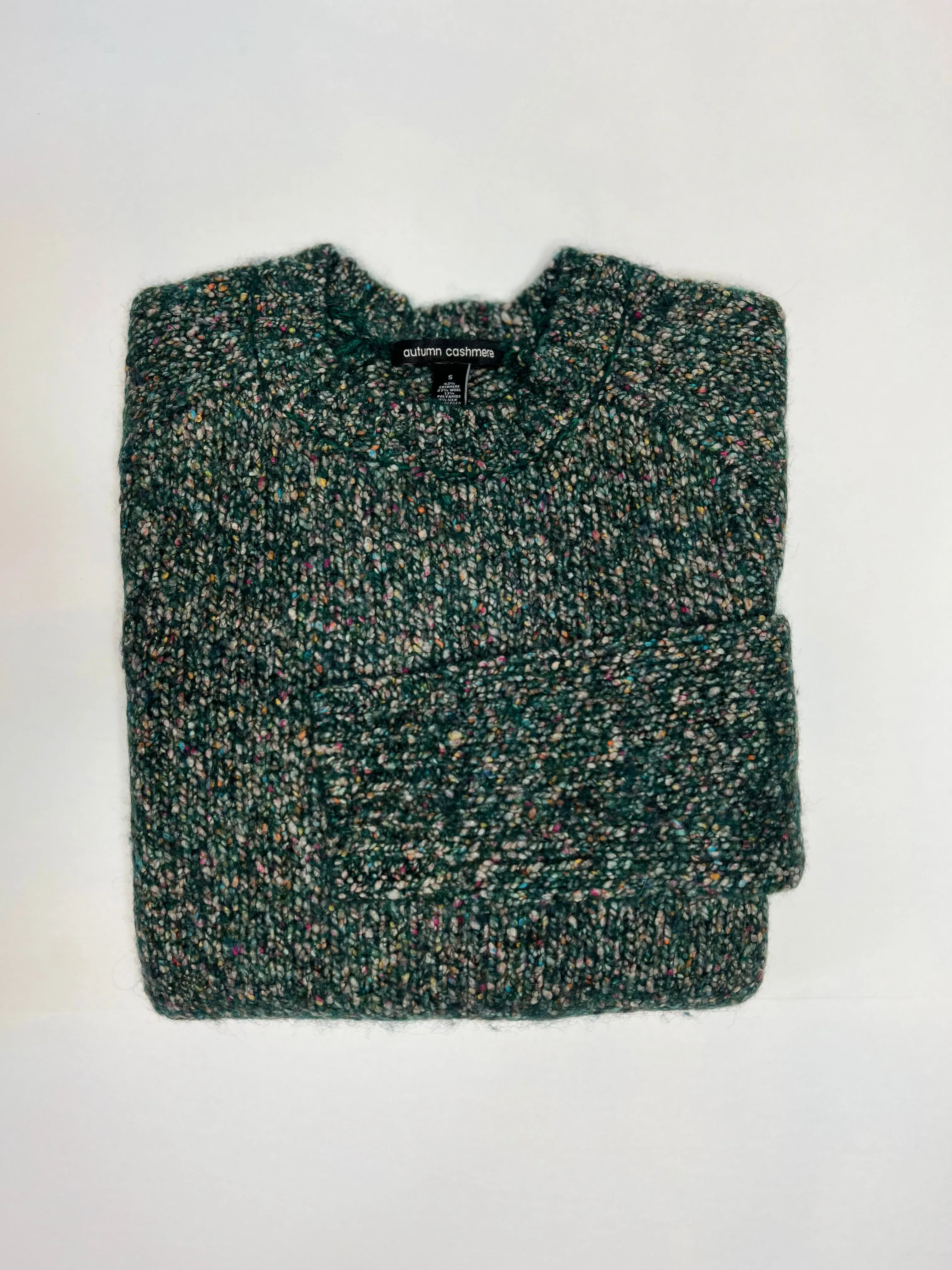 AUTUMN CASHMERE ITALIAN SADDLE CREW - 2 COLORS