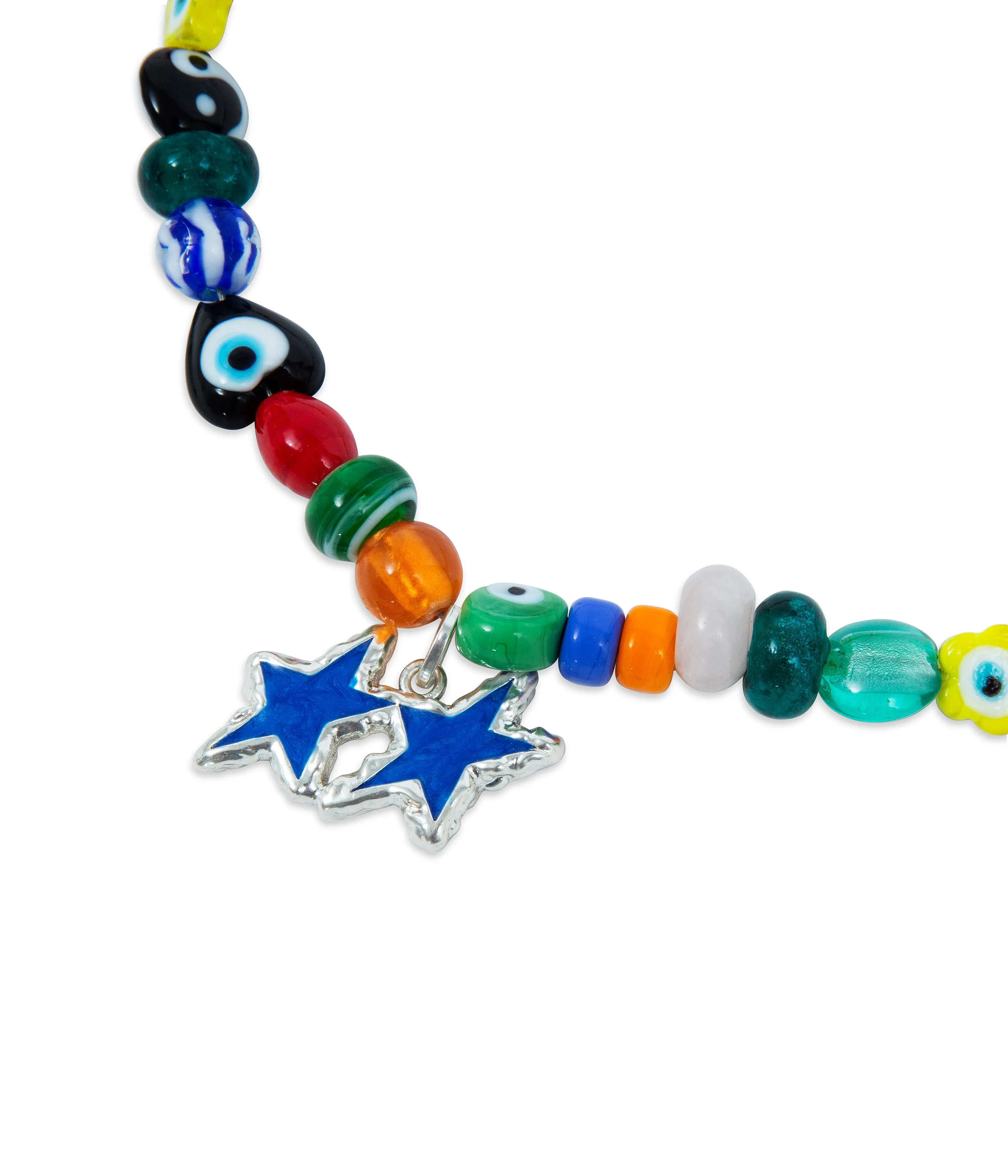 Blue Melted Stars Necklace