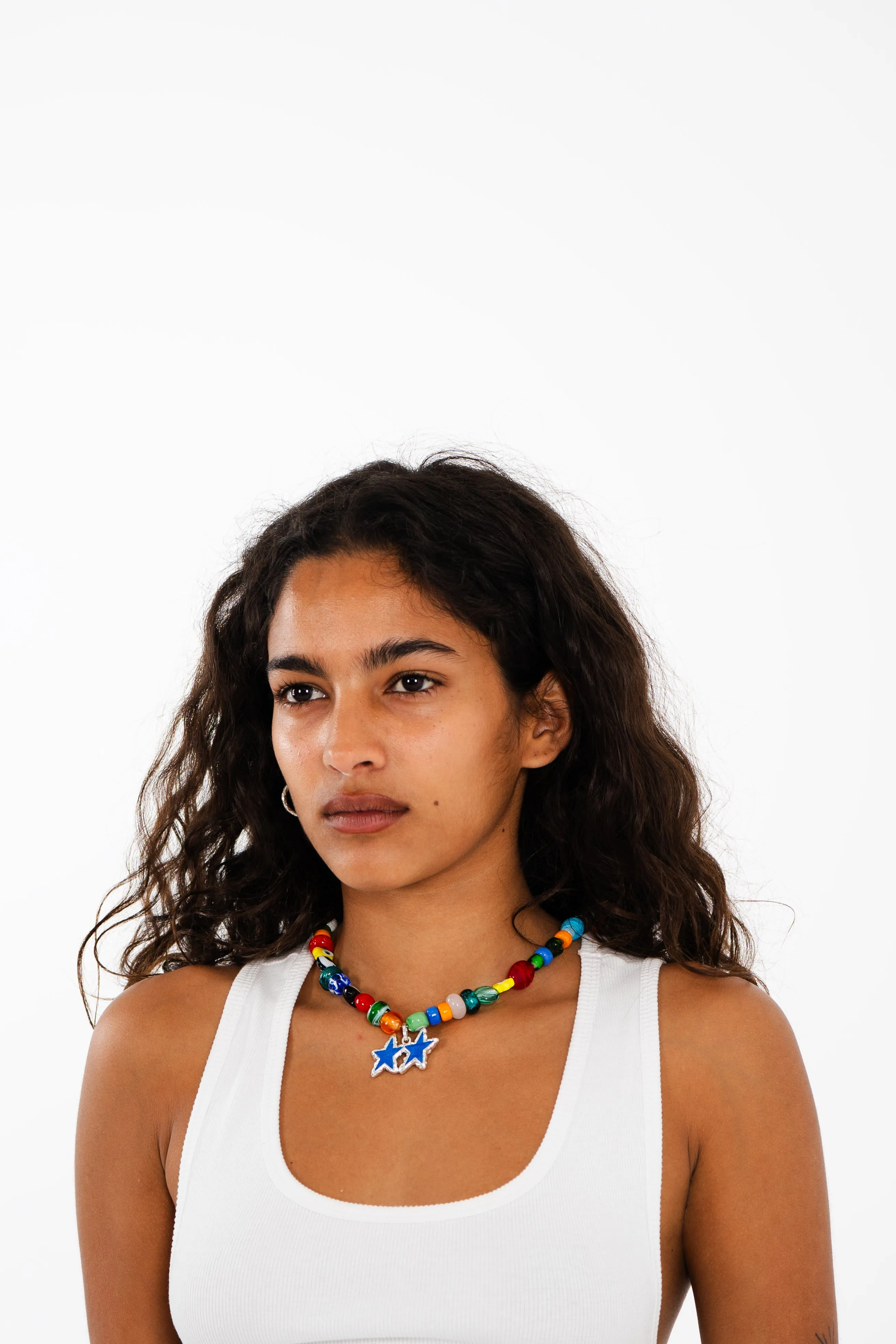 Blue Melted Stars Necklace