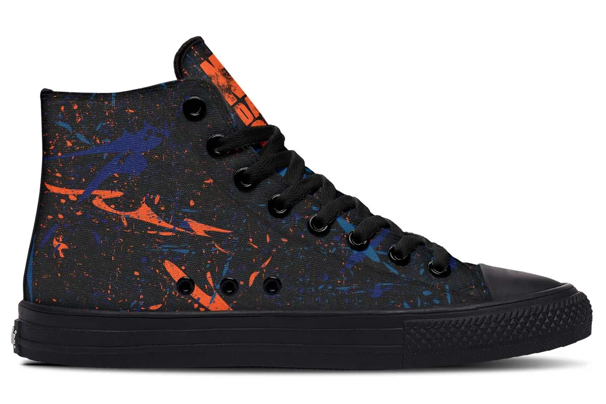 Blue Orange Funky Pattern