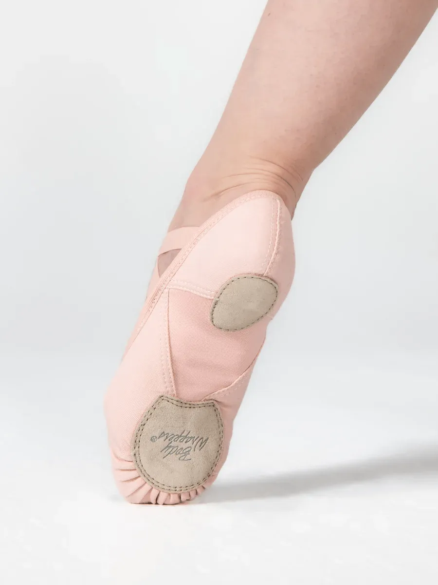 Bodywrappers 4 Way Stretch Canvas Split Sole Ballet Shoes