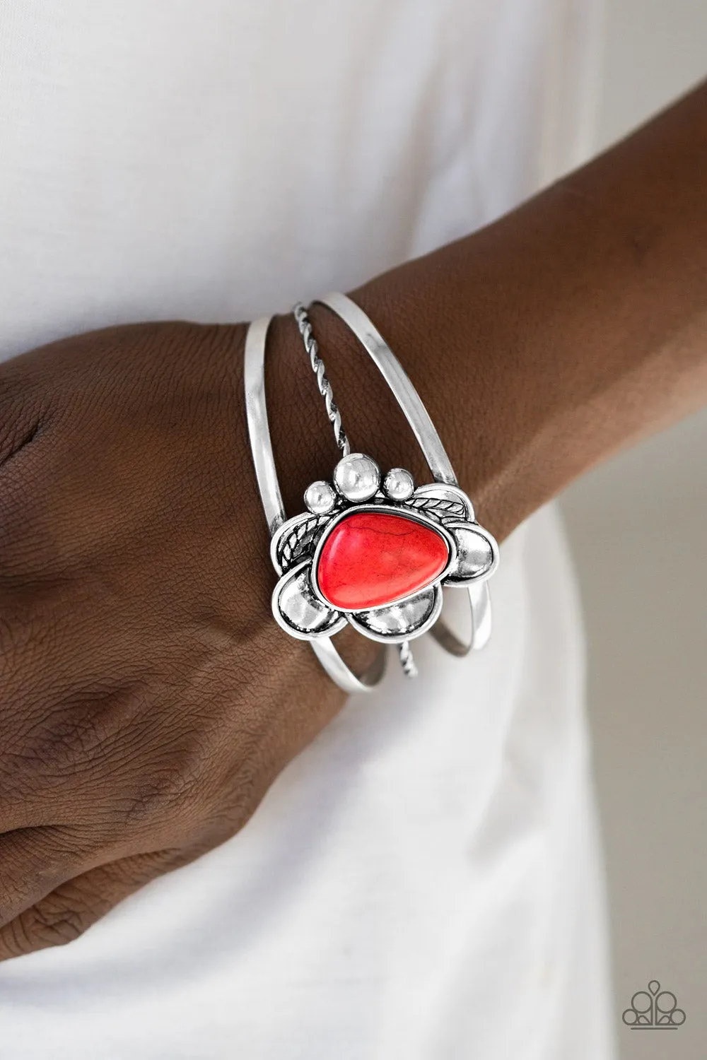 Bracelets Sahara Sunflowers - Red B64