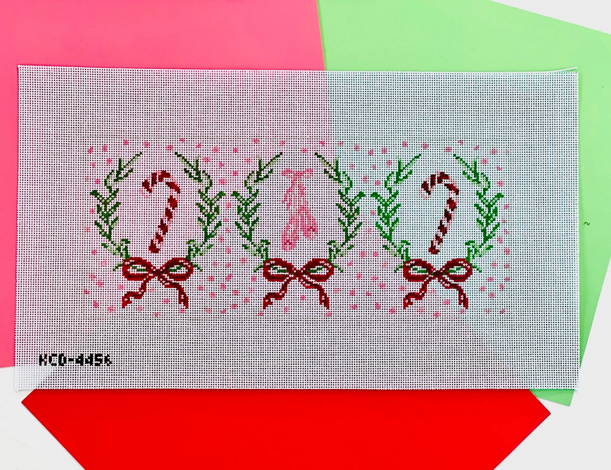Candy Canes and Ballet Slippers Pillow Canvas
