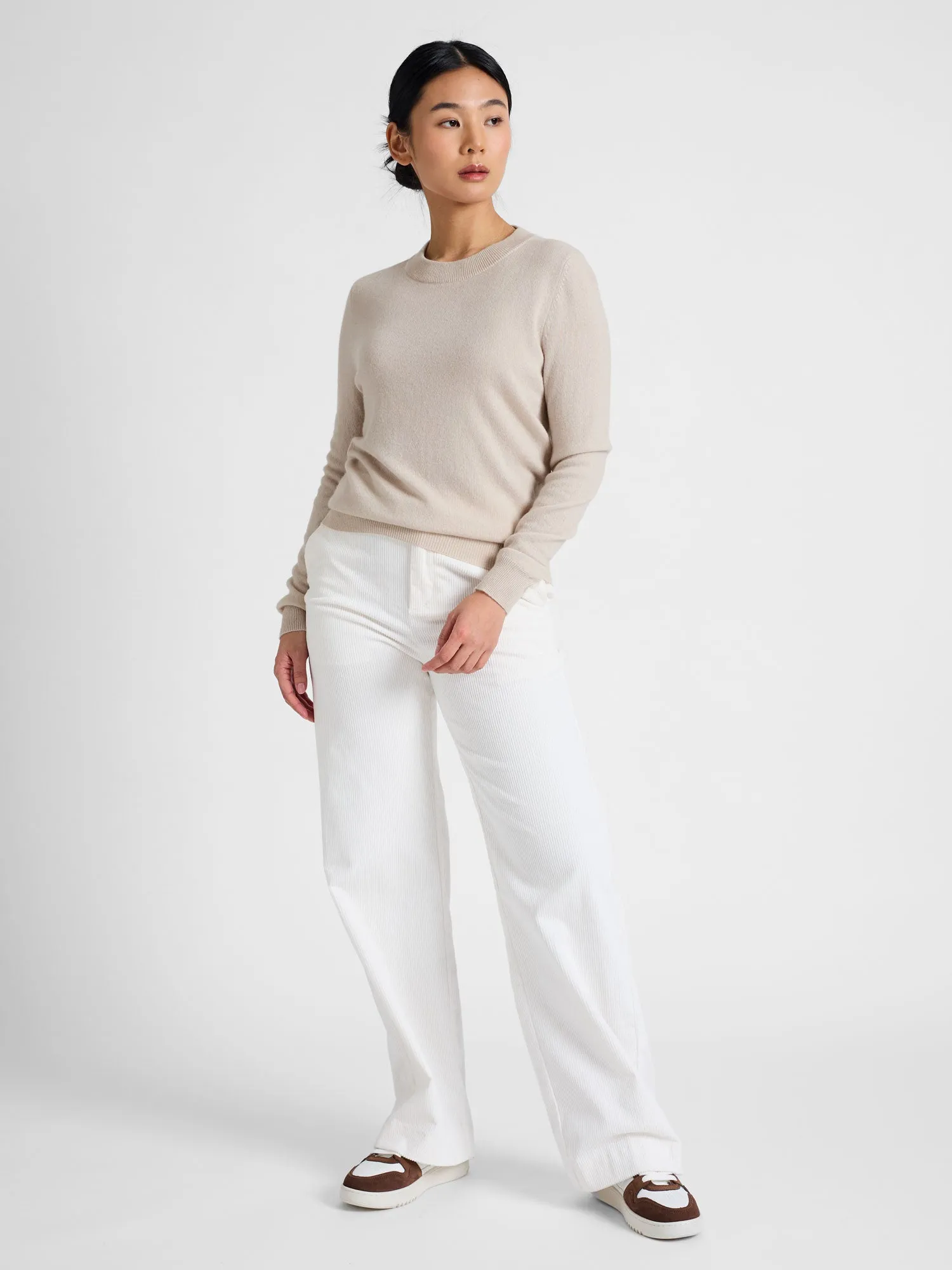 Cashmere sweater "Thora" - cream