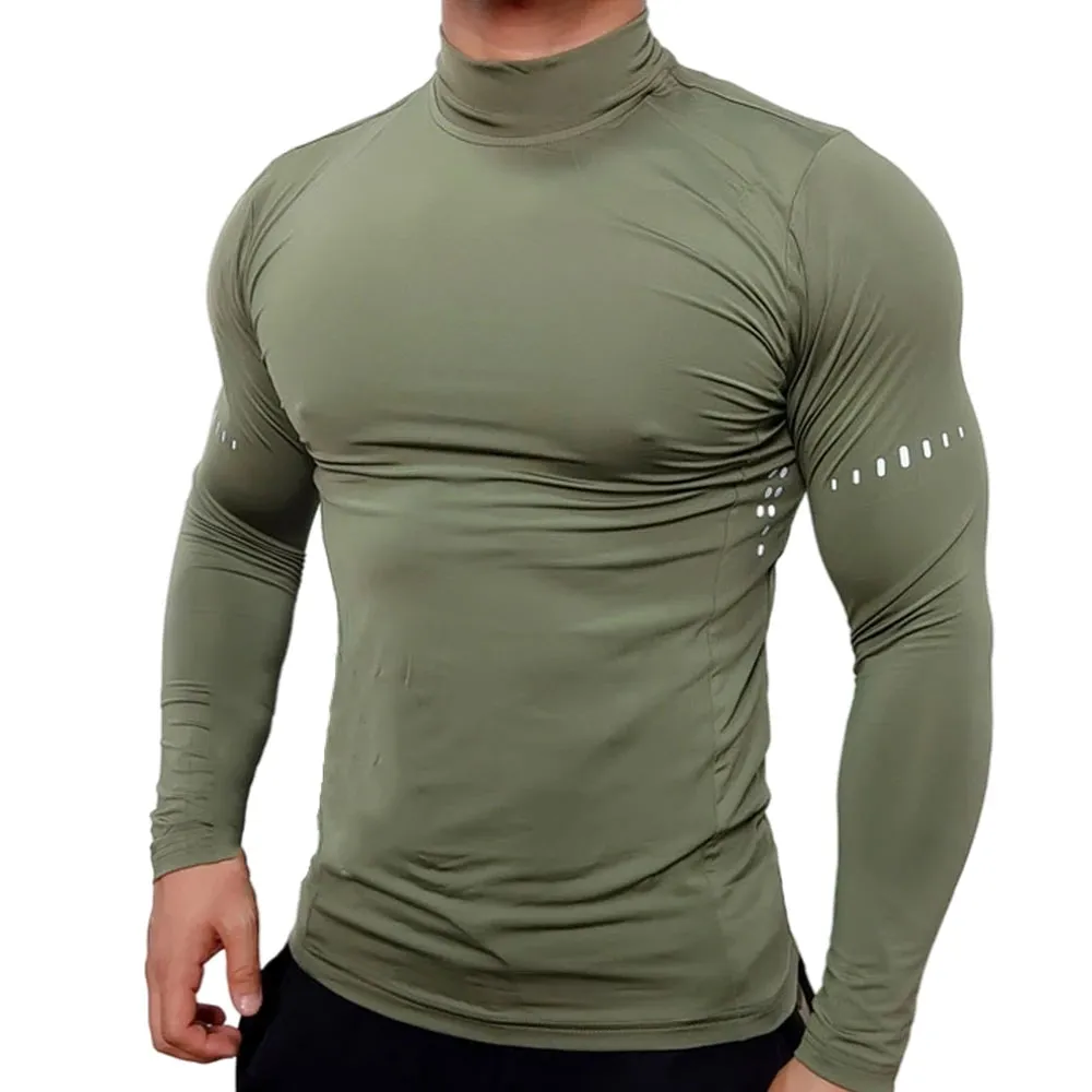 Compression Shirts Men's Fitness Workout Long Sleeve T-shirt