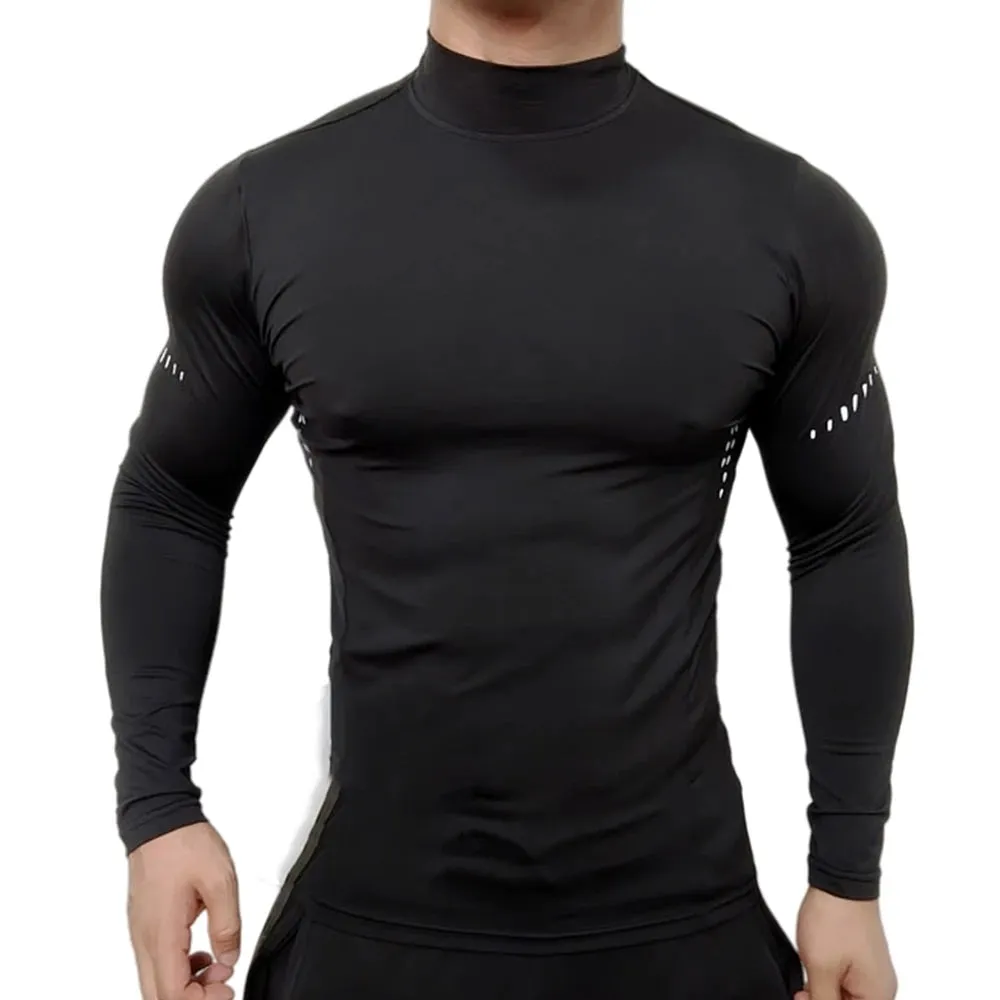 Compression Shirts Men's Fitness Workout Long Sleeve T-shirt
