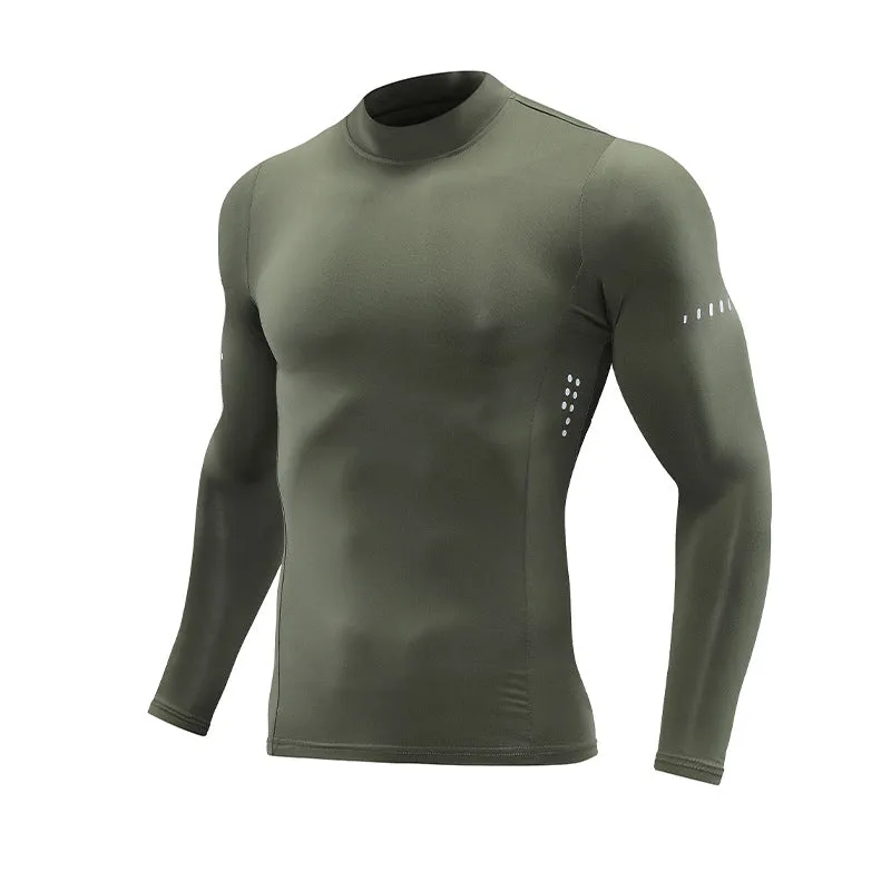 Compression Shirts Men's Fitness Workout Long Sleeve T-shirt