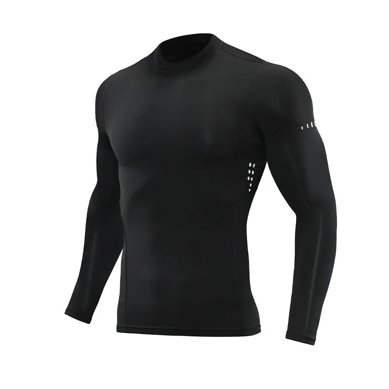 Compression Shirts Men's Fitness Workout Long Sleeve T-shirt