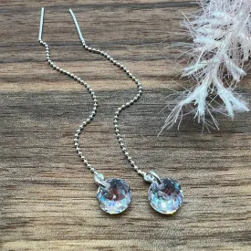 Crystal Shimmer Threader Earrings