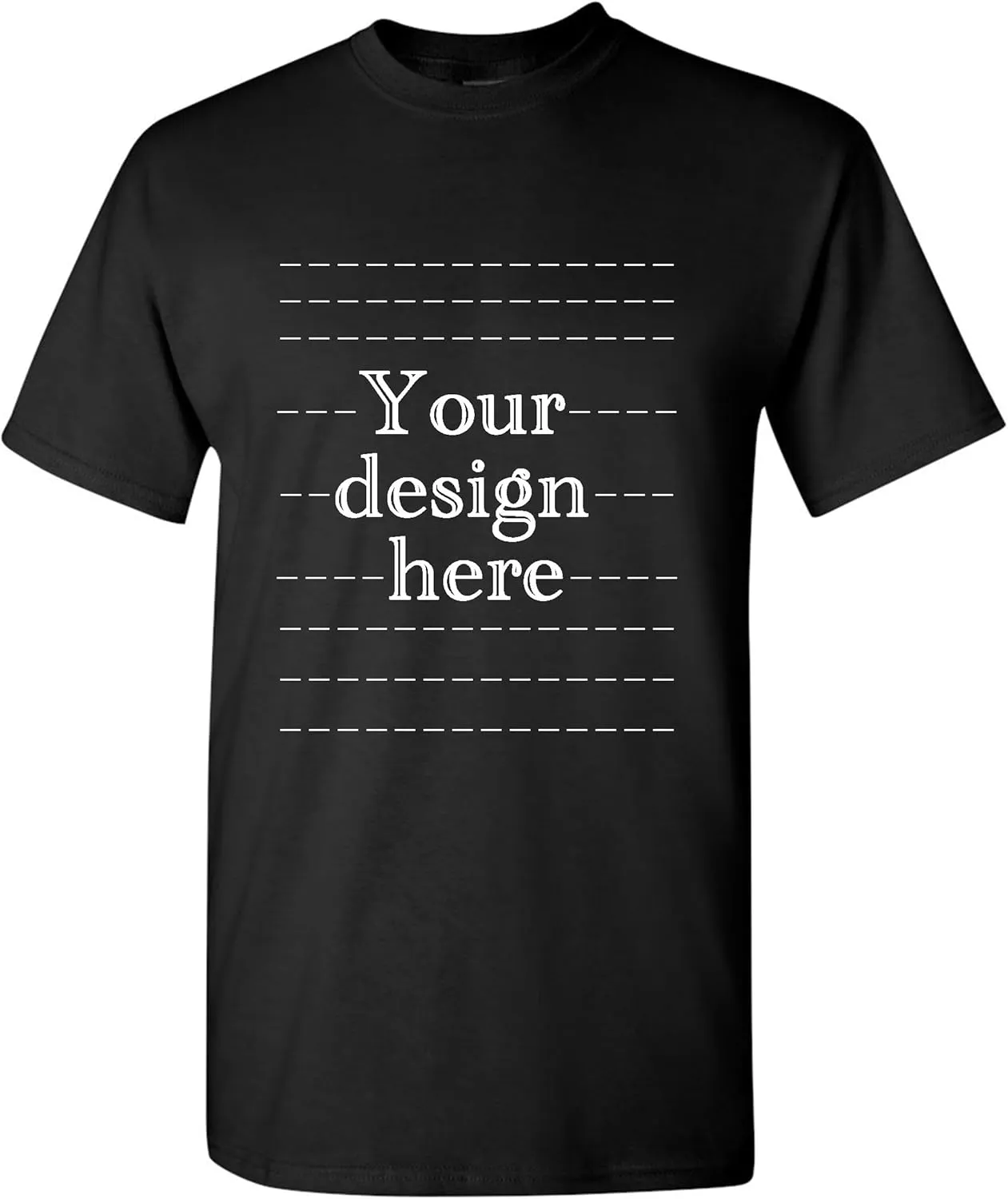 Custom T-Shirt for Men & Women - Personalized Tshirts with Photo and Text - Front and Back Printed Unisex Shirt