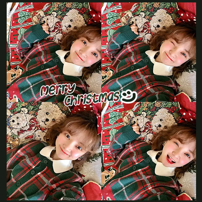 Cute Plaid Cardigan PL002