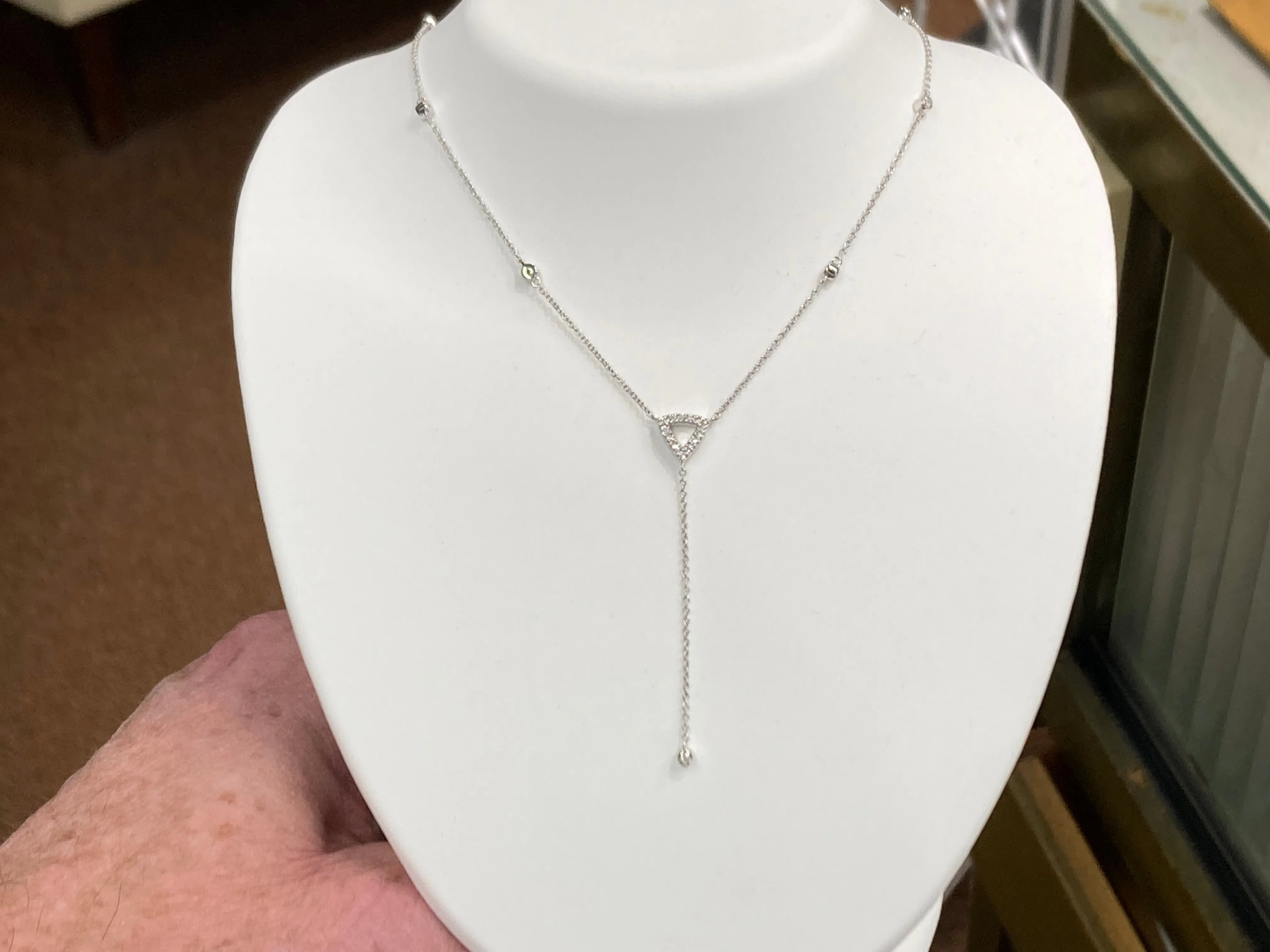 Diamond Silver Necklace