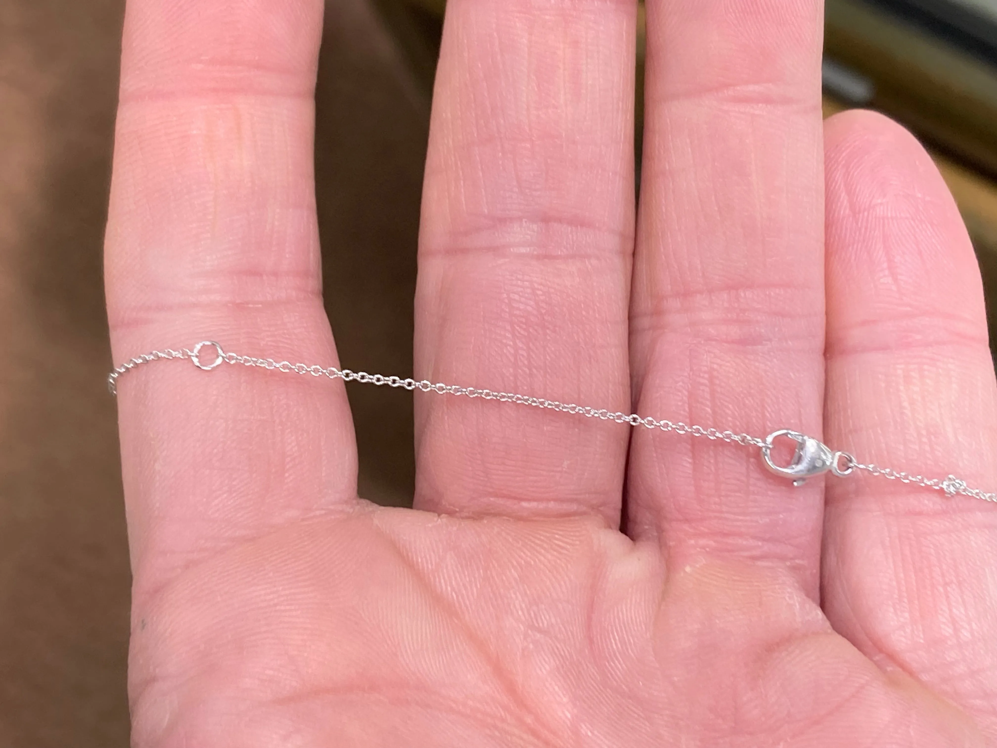 Diamond Silver Necklace