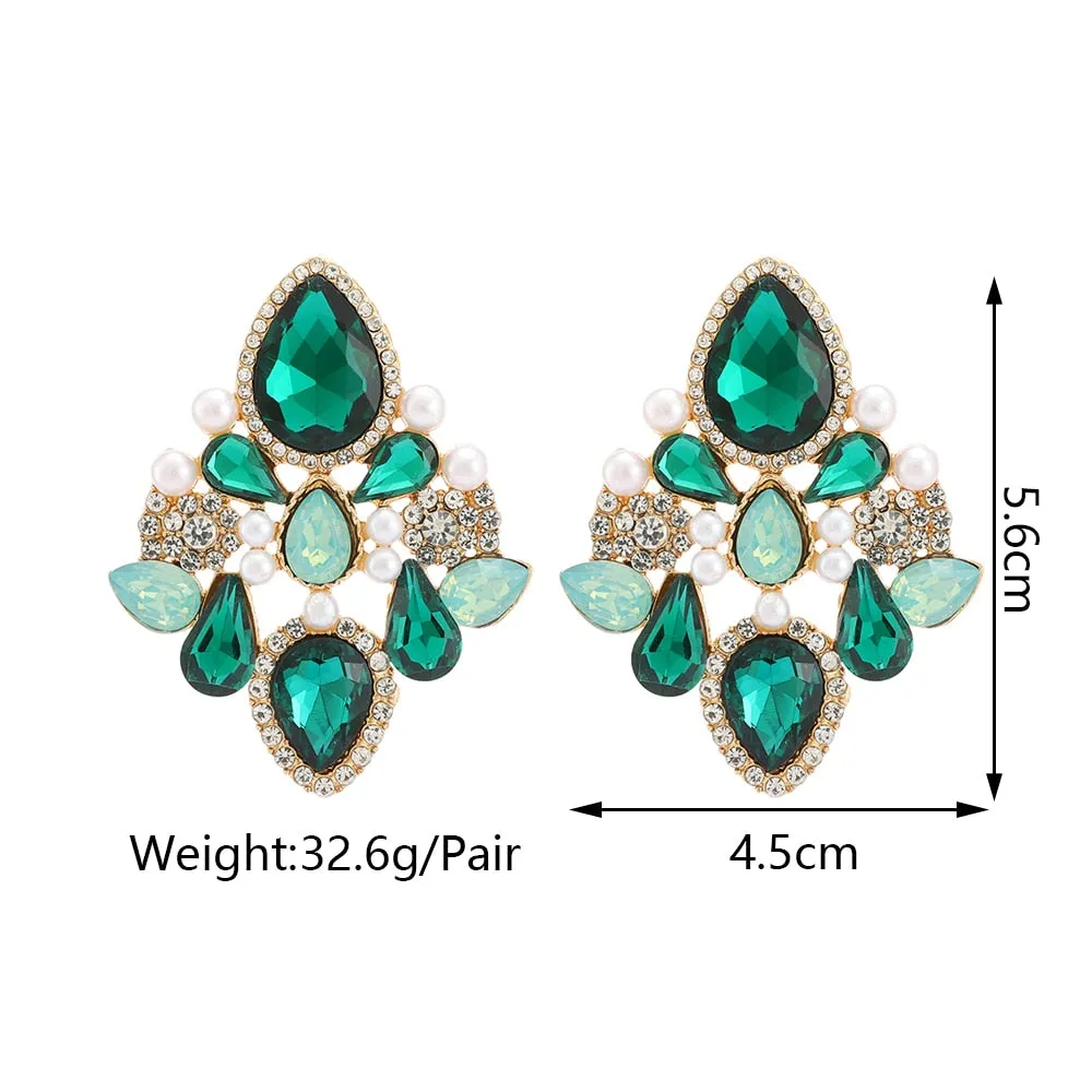 Exaggerated Geometric Big Dangle Earrings For Women