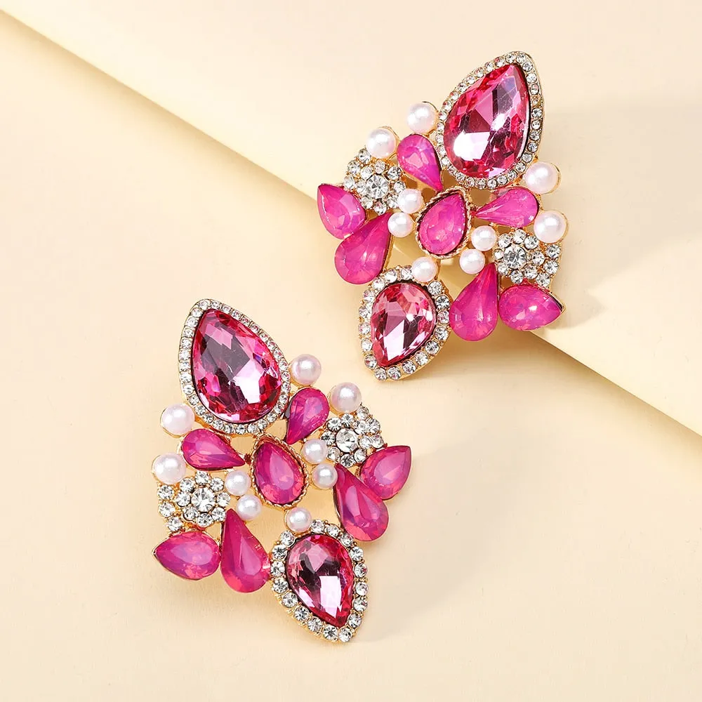 Exaggerated Geometric Big Dangle Earrings For Women