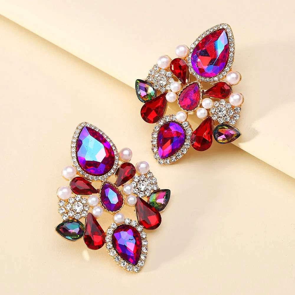 Exaggerated Geometric Big Dangle Earrings For Women