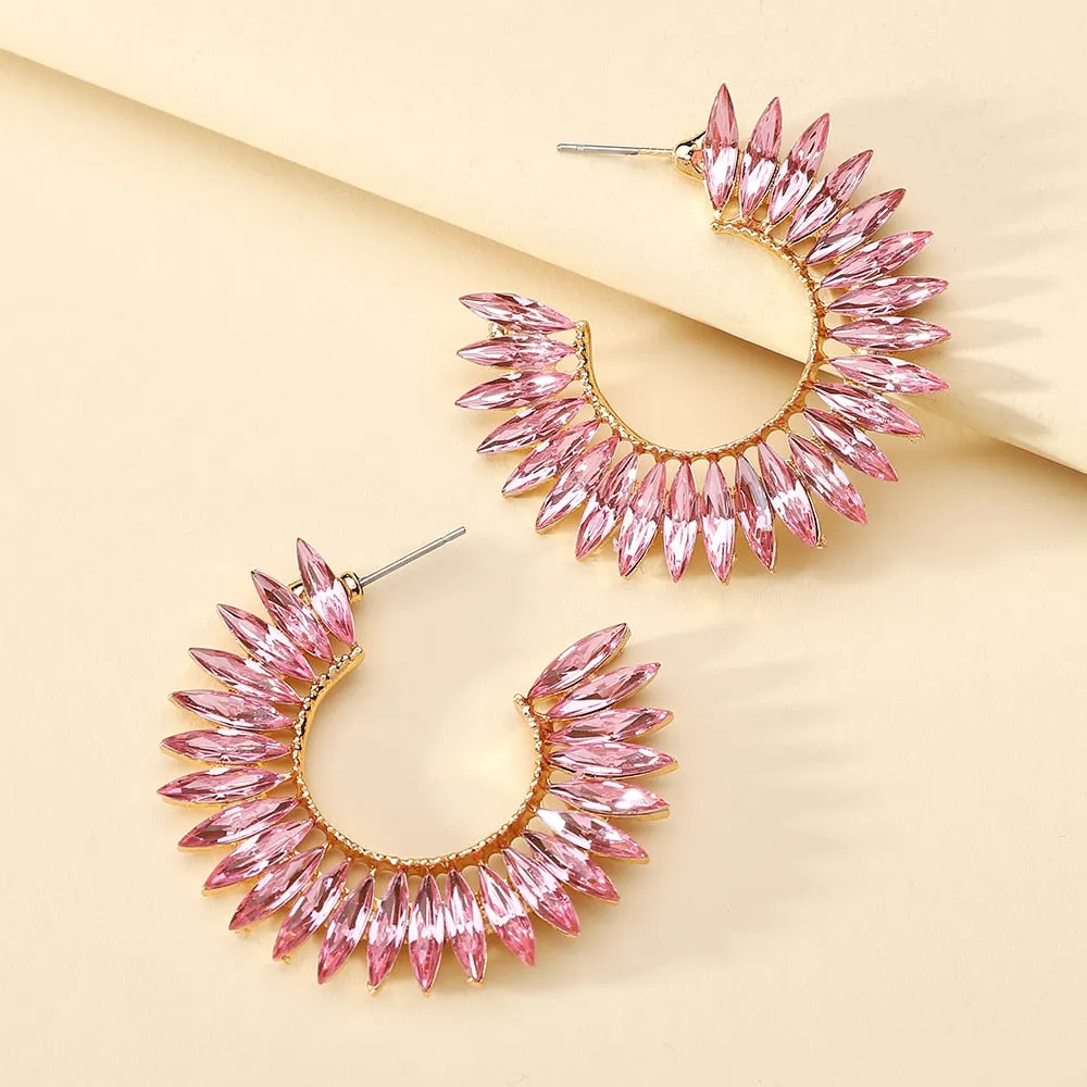 Fashion Big Circle Hoop Earrings For Women