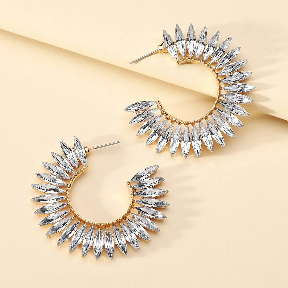 Fashion Big Circle Hoop Earrings For Women