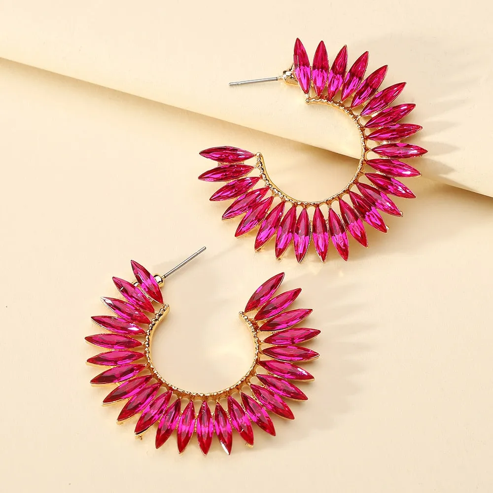 Fashion Big Circle Hoop Earrings For Women