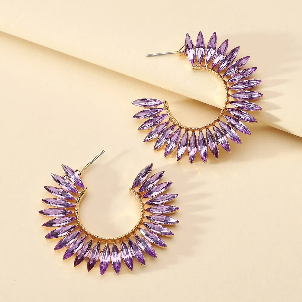 Fashion Big Circle Hoop Earrings For Women