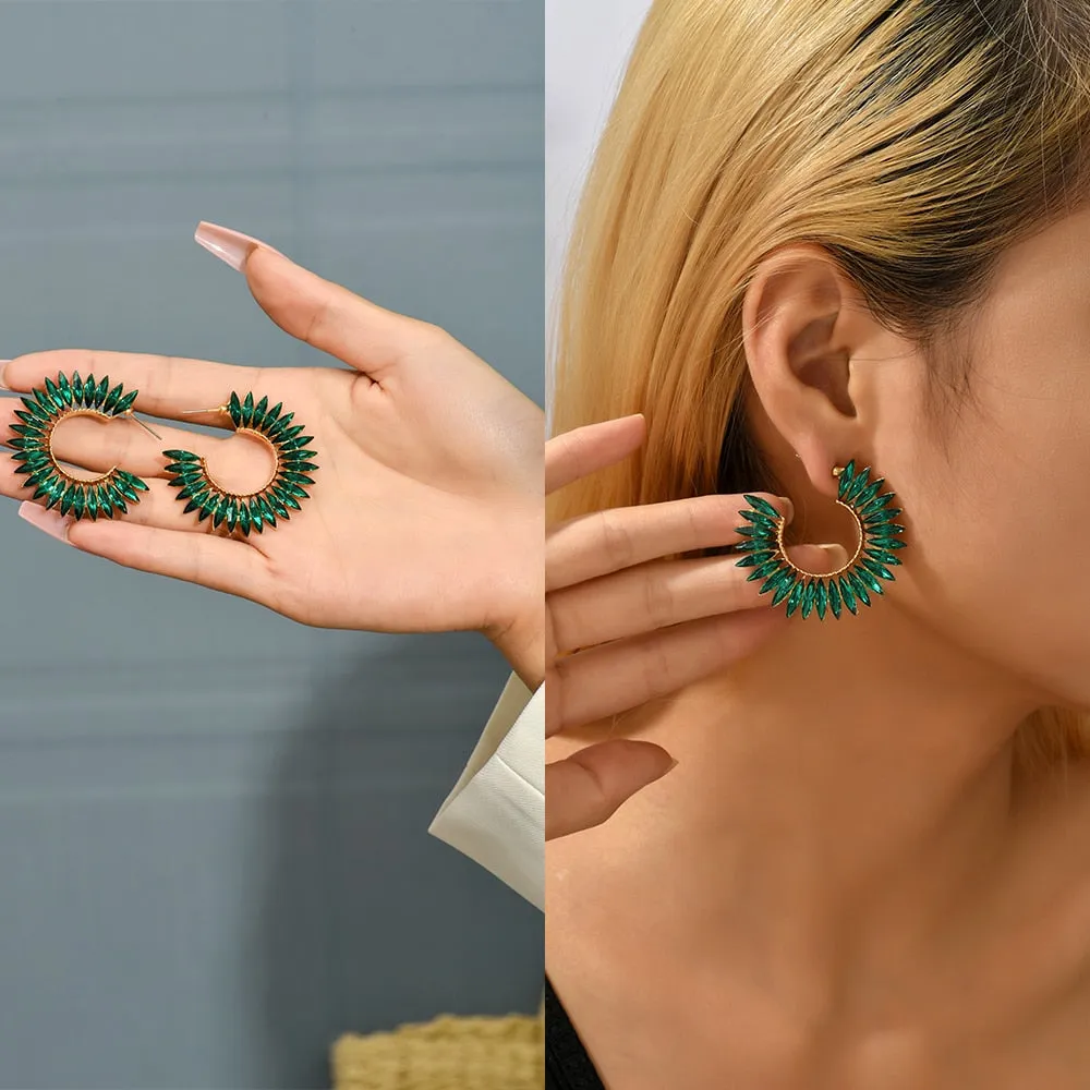 Fashion Big Circle Hoop Earrings For Women