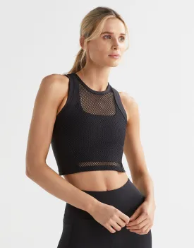 Frankie Mesh Tank - Black