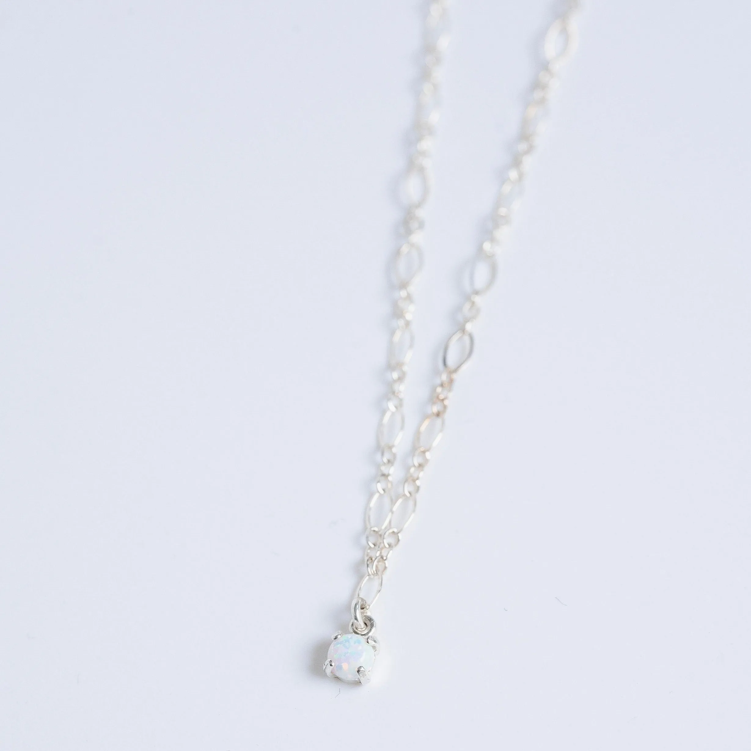 Gemstone Layering Necklace in Sterling Silver - Choose your gemstone