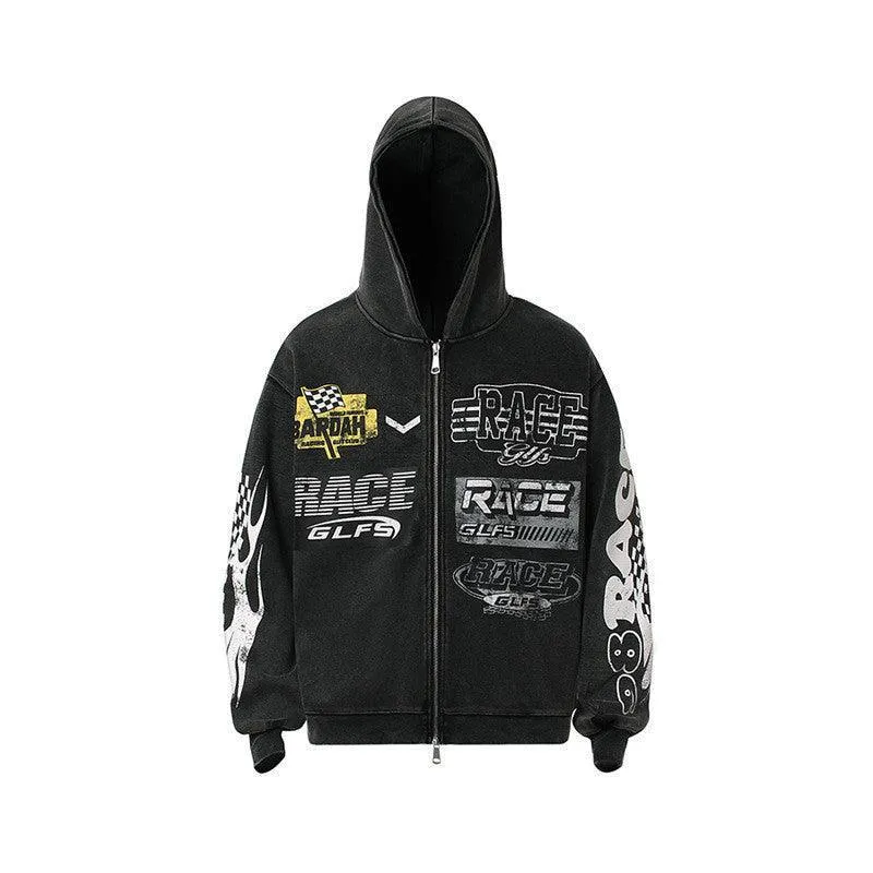 GLFS Stay Stylish with Our Functional High Street Hoodie Sweater Coat – Trendy Cool Design for Teenagers