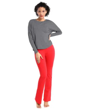 Gym Batwing Tunic Tops heathercharcoal_Gym