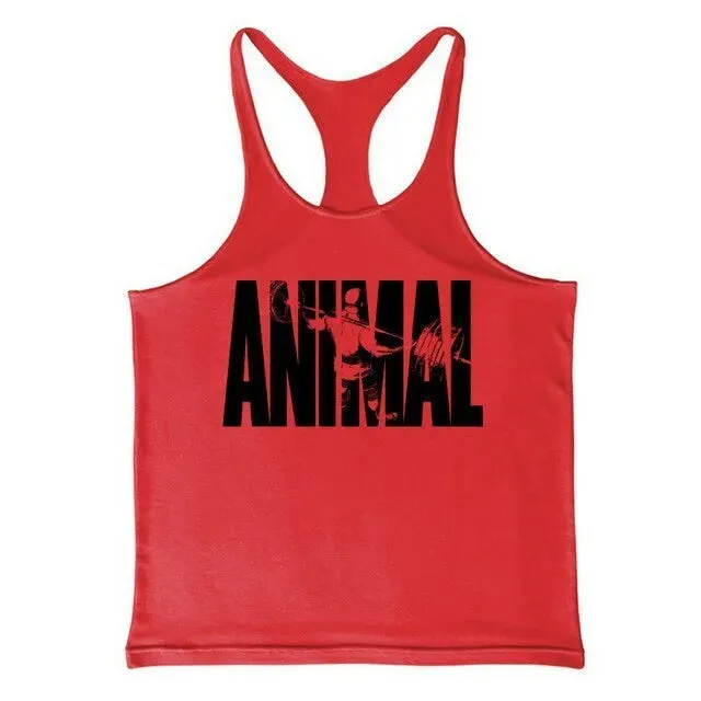 GYM Summer Large Size Vest Suspenders Wide