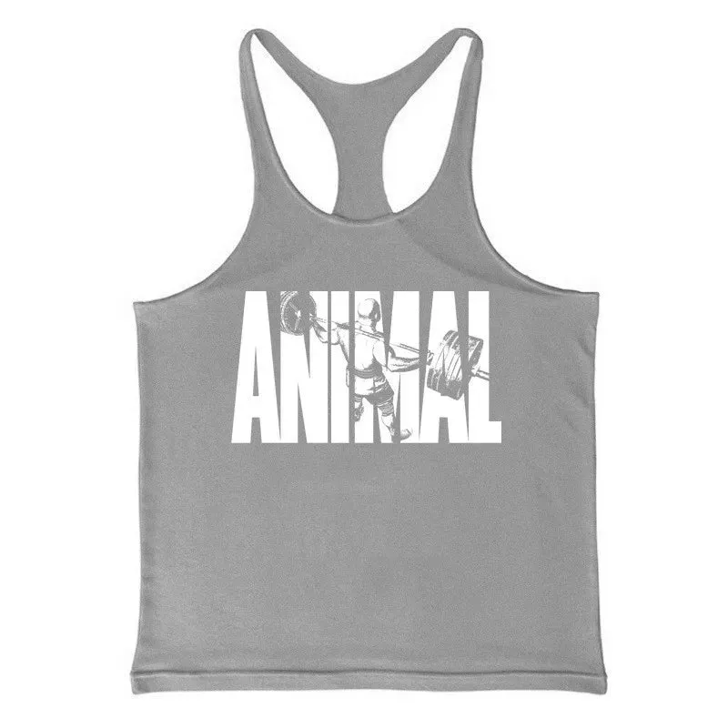 GYM Summer Large Size Vest Suspenders Wide