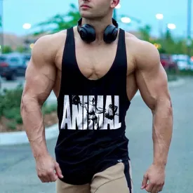 GYM Summer Large Size Vest Suspenders Wide