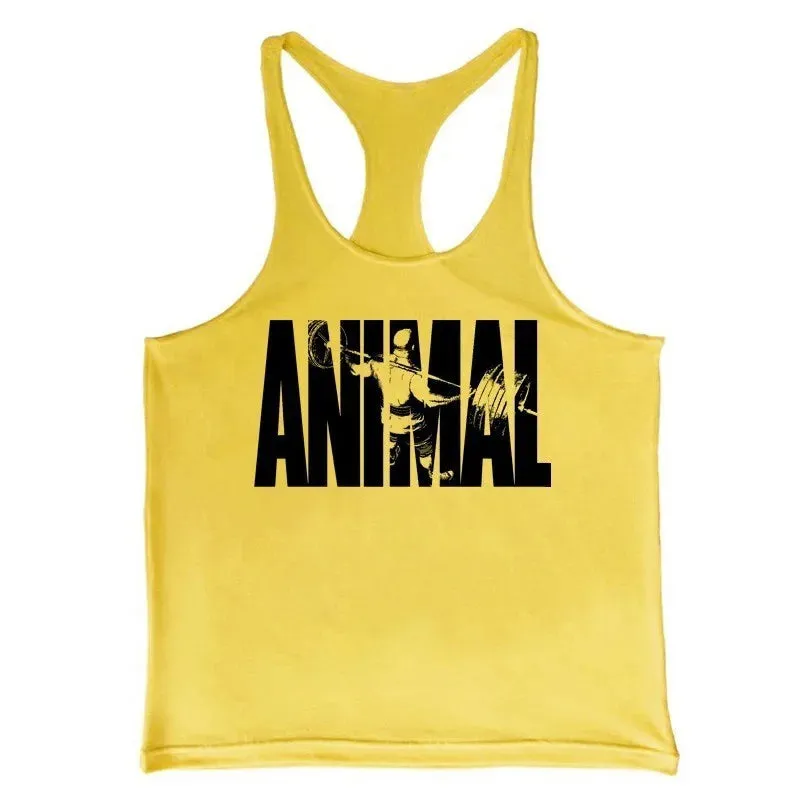 GYM Summer Large Size Vest Suspenders Wide