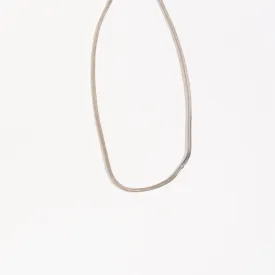 Howard's - Layer Me Herringbone Chain Necklace - Silver, 18 Inch