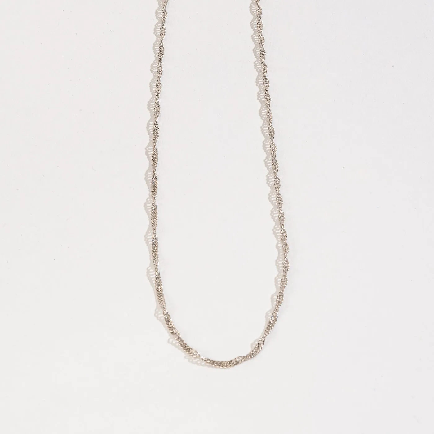 Howard's - Layer Me Twisted Chain Necklace - Silver, 20 Inch