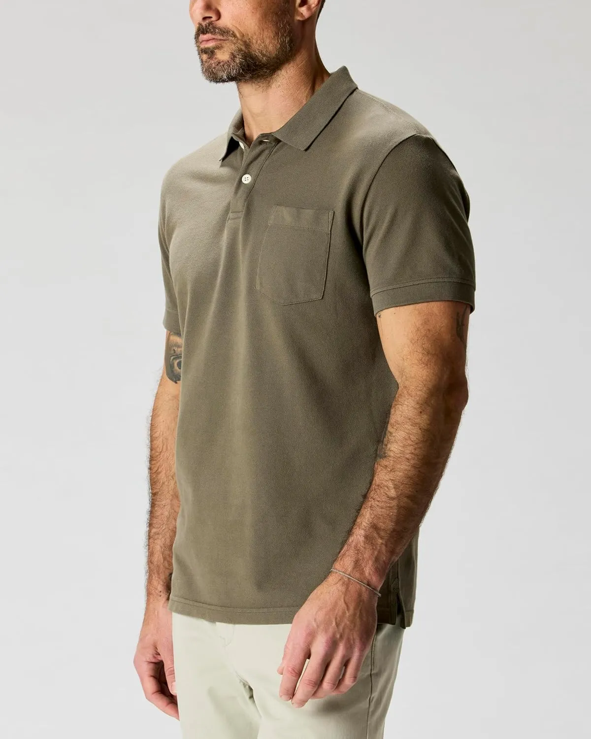 Huckberry Flint and Tinder Pique Polo, Polo Shirts for Men