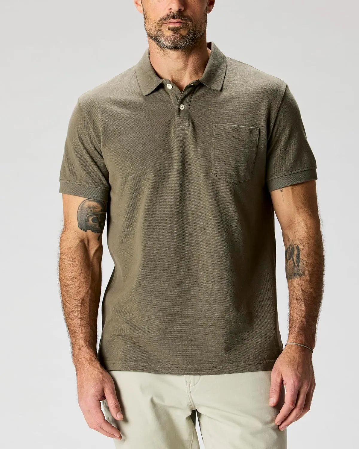 Huckberry Flint and Tinder Pique Polo, Polo Shirts for Men