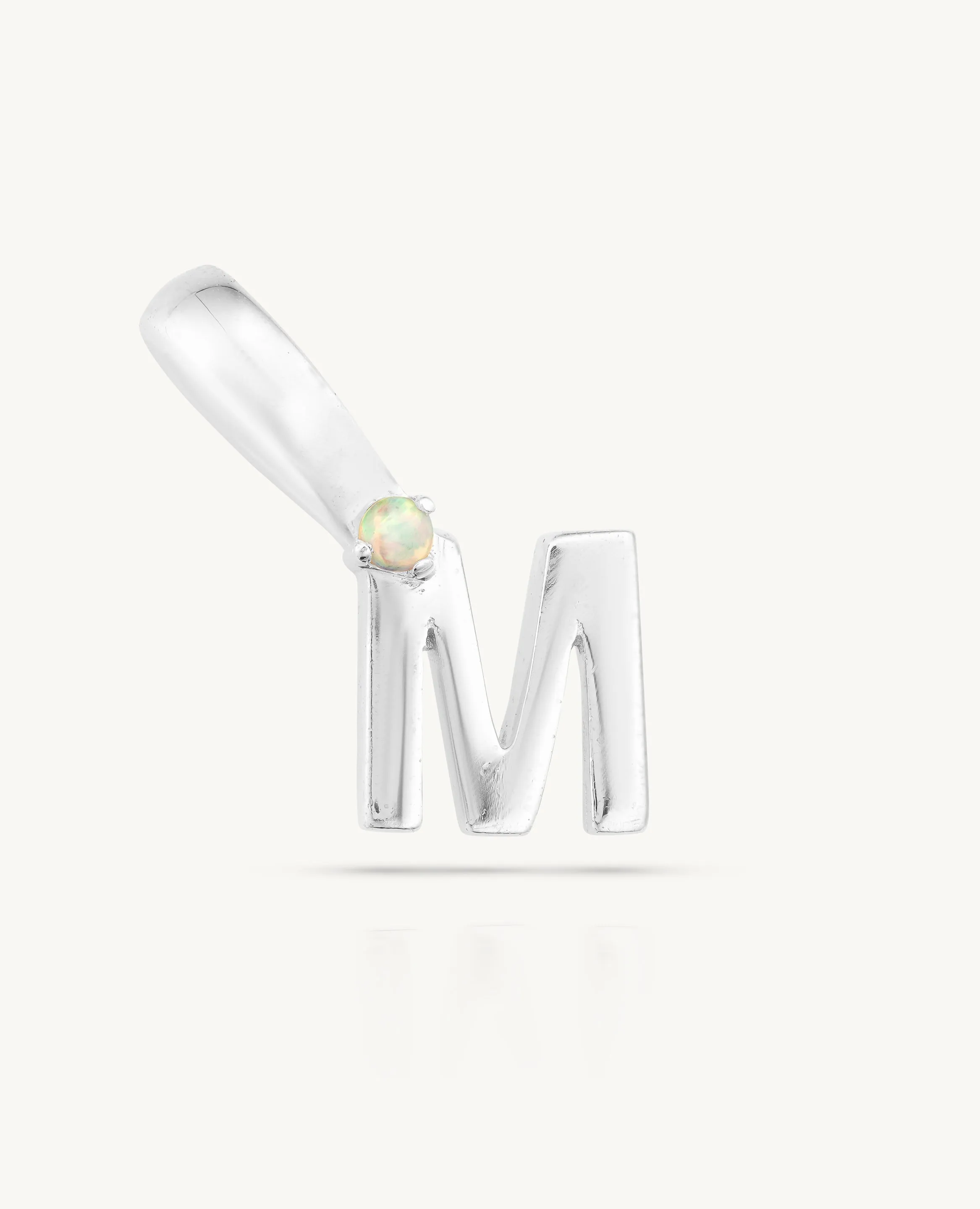 Initial Silver Charms