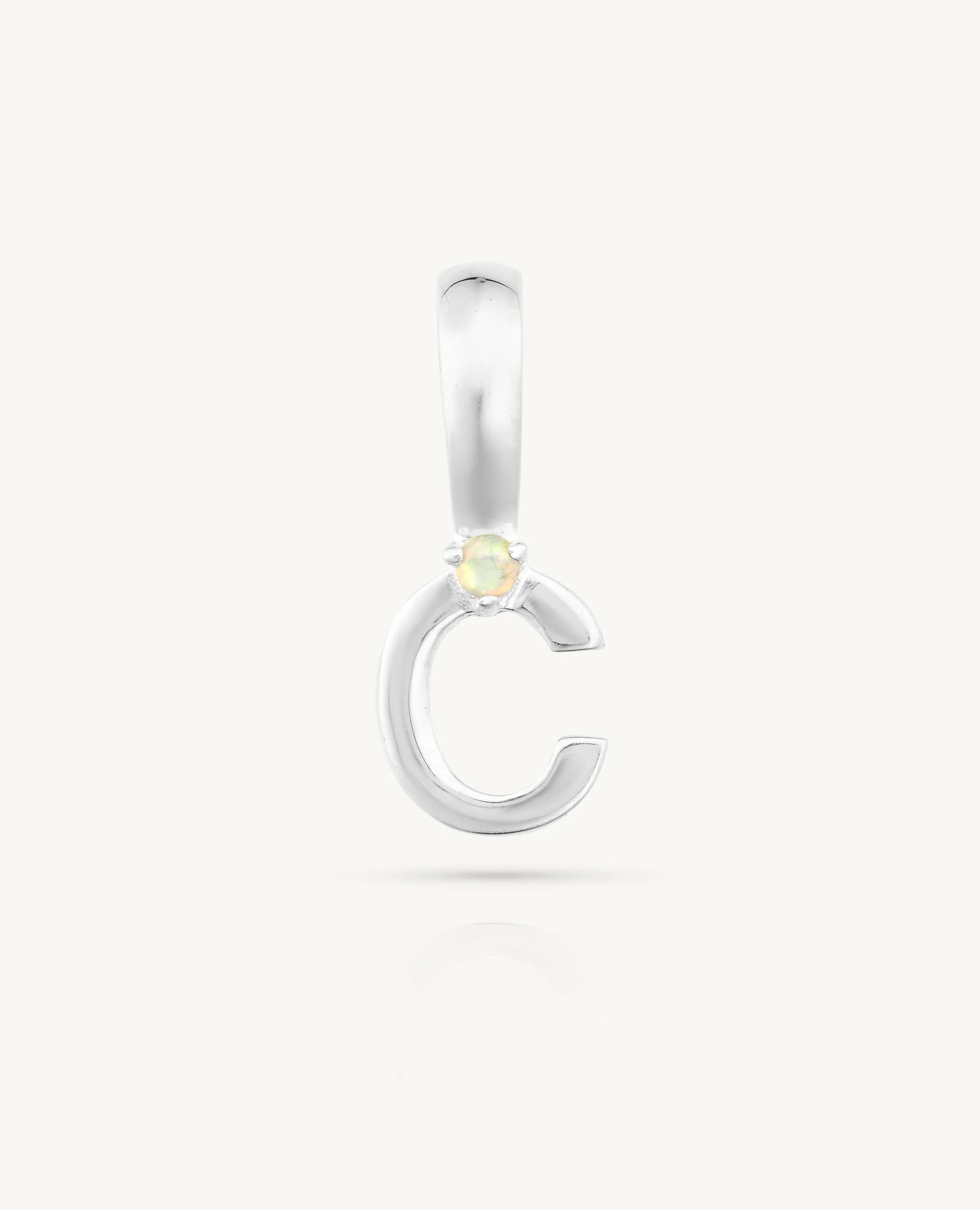 Initial Silver Charms