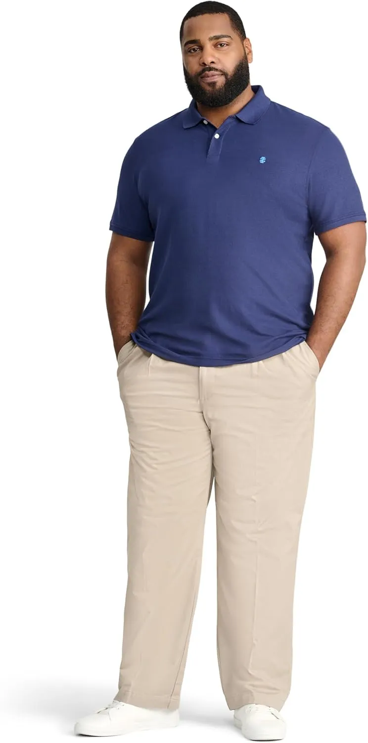 IZOD Men's Big and Tall Advantage Performance Short Sleeve Polo Shirt