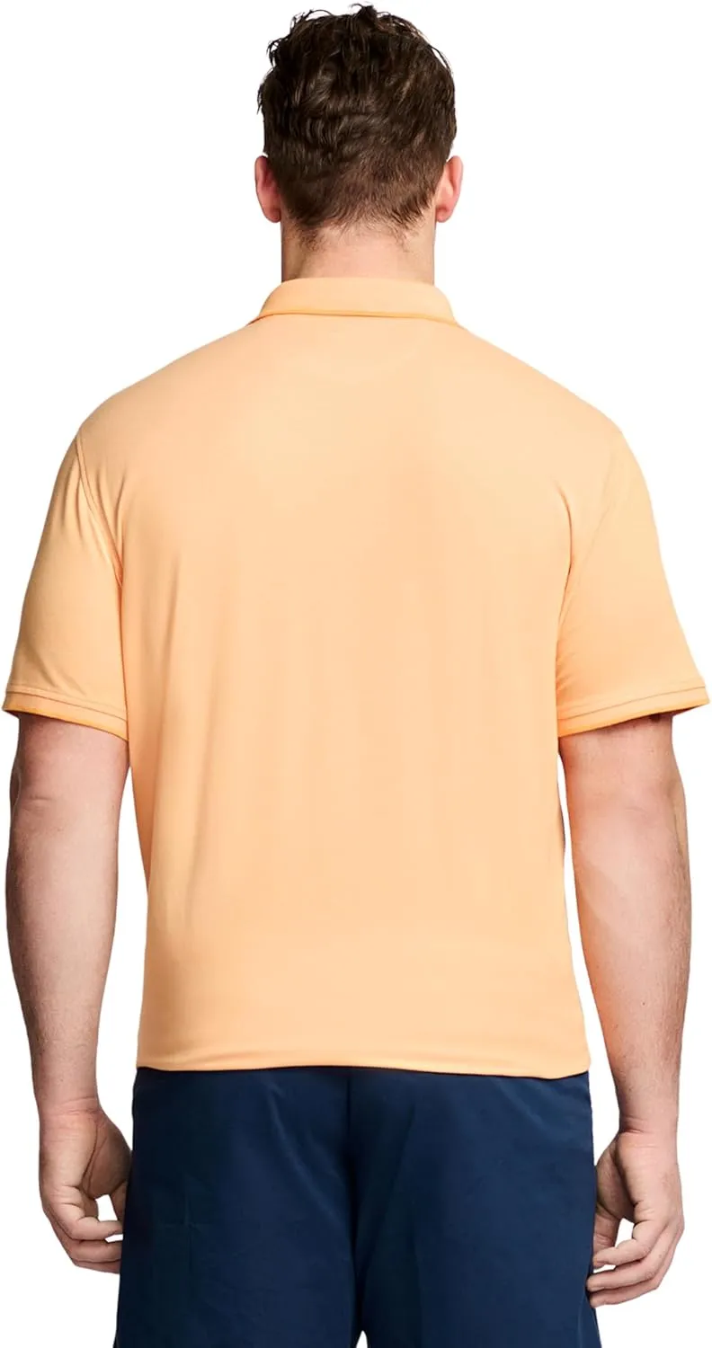 IZOD Men's Big and Tall Advantage Performance Short Sleeve Stripe Polo Shirt