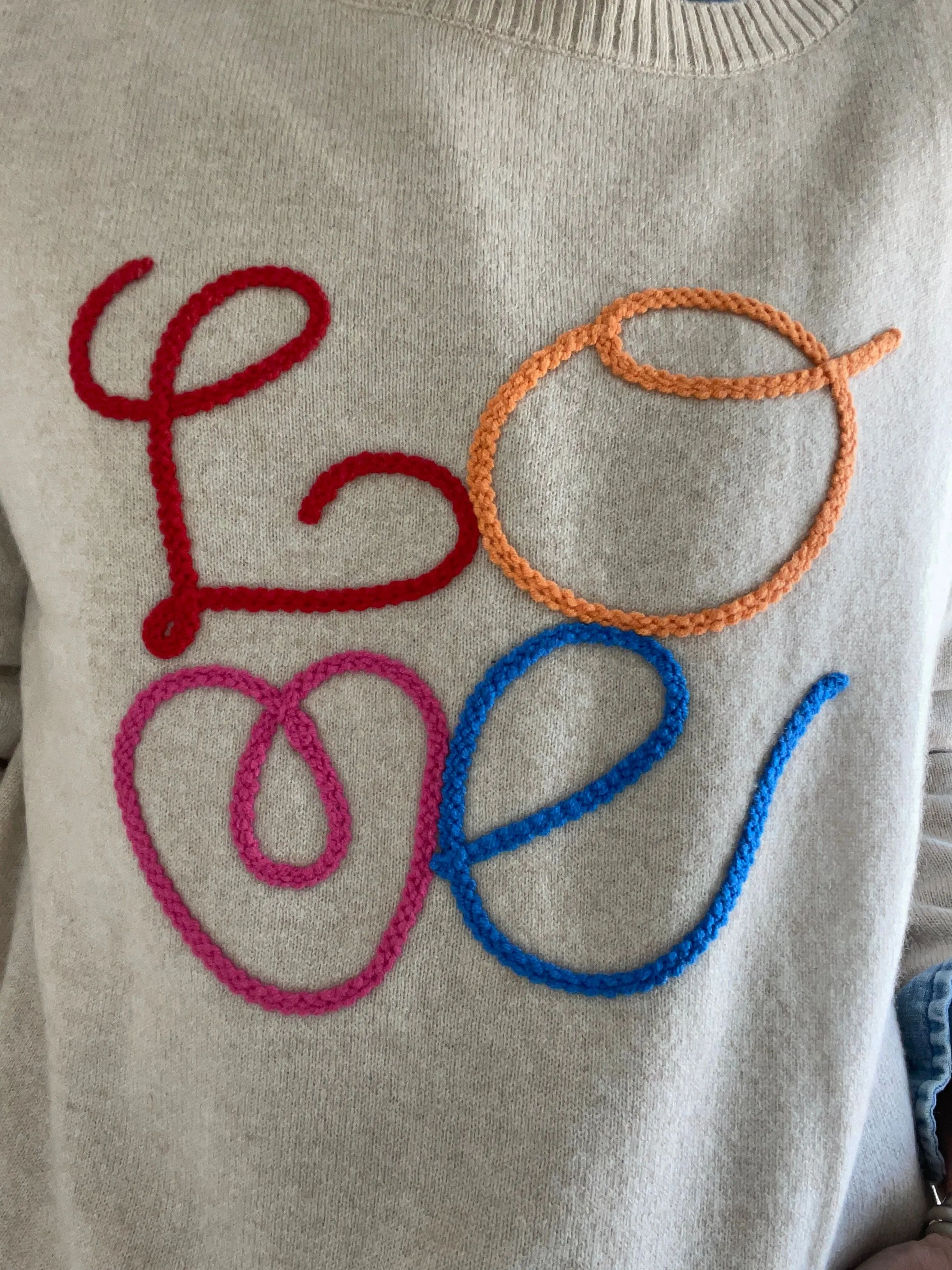 LOVE 100% Cashmere Boxy Sweater
