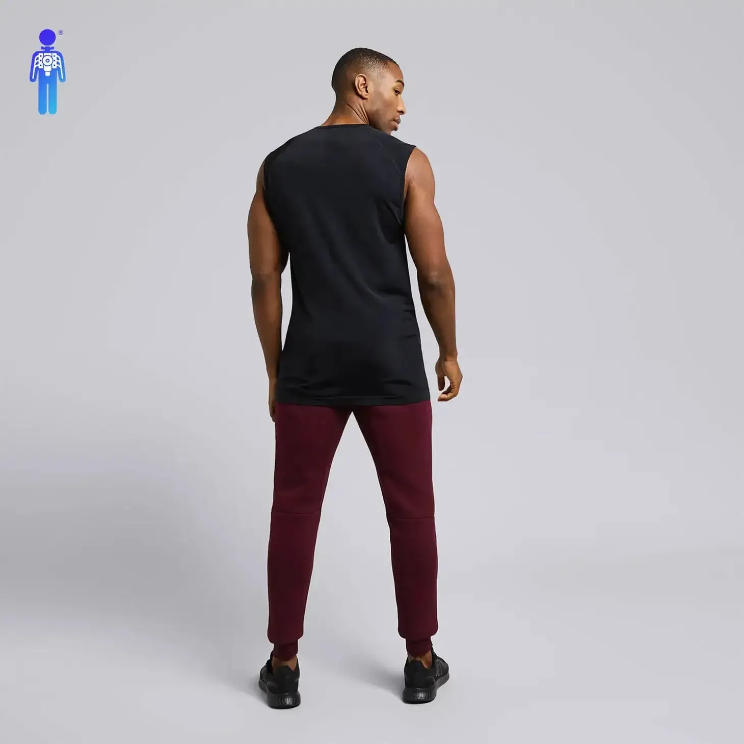 Male Soho Seamless 2.0 Tank - Black