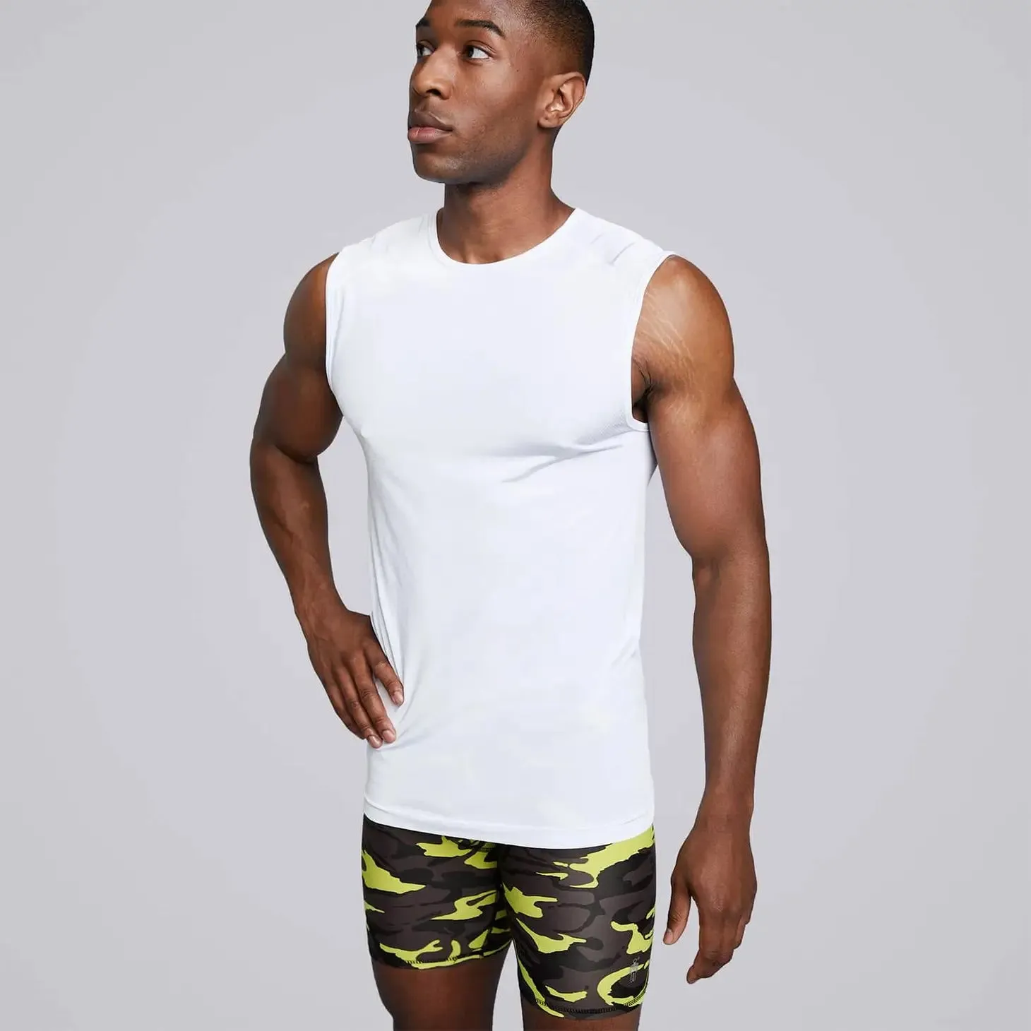 Male Soho Seamless 2.0 Tank - White