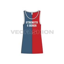 Mens Big Round Neck Tank