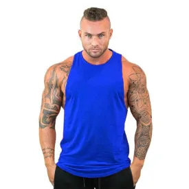 Men's Blue Tank Tops T-Shirt