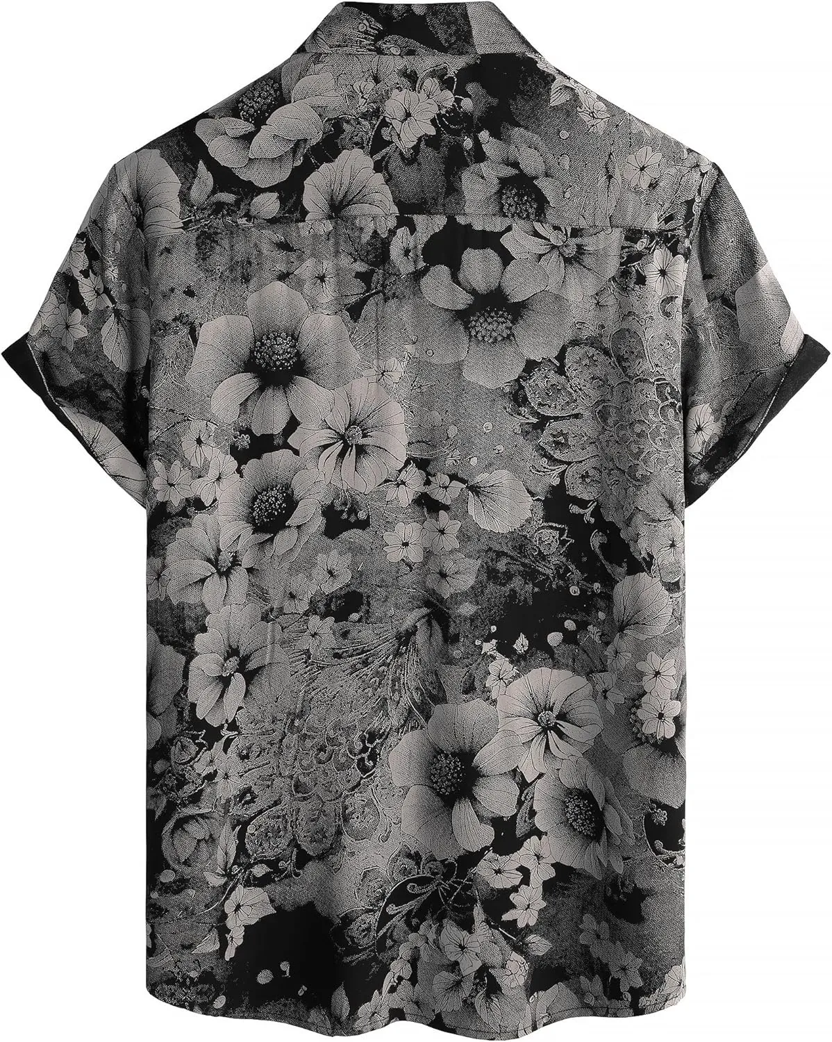 Mens Hawaiian Shirt Short Sleeve Button Down Tropical Shirts Casual Floral Summer Beach Shirt