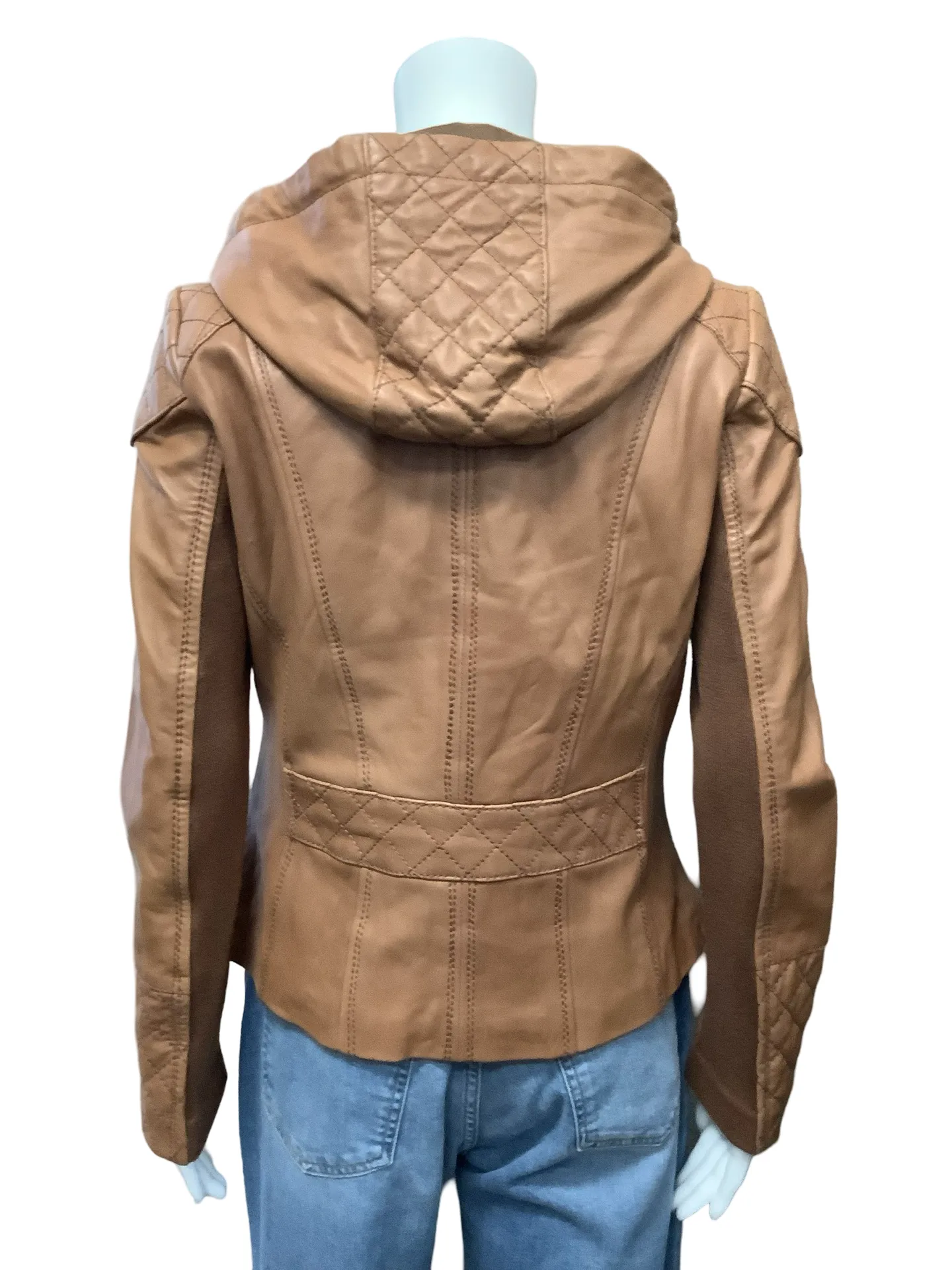 Michael Kors Leather Biker Jacket Size: M